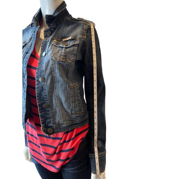 Hydraulic Womens Denim Jacket Front Button Stretch 4126 Cotton Blue Size Small - Picture 3 of 7